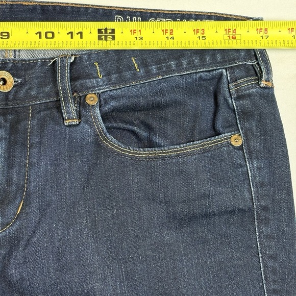 Madewell Rail Straight Jeans Women's 31x34 Dark Wash Stretch Classic - Picture 13 of 16